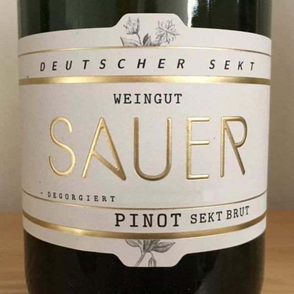 Pinot Sekt Brut von Weingut Familie Sauer