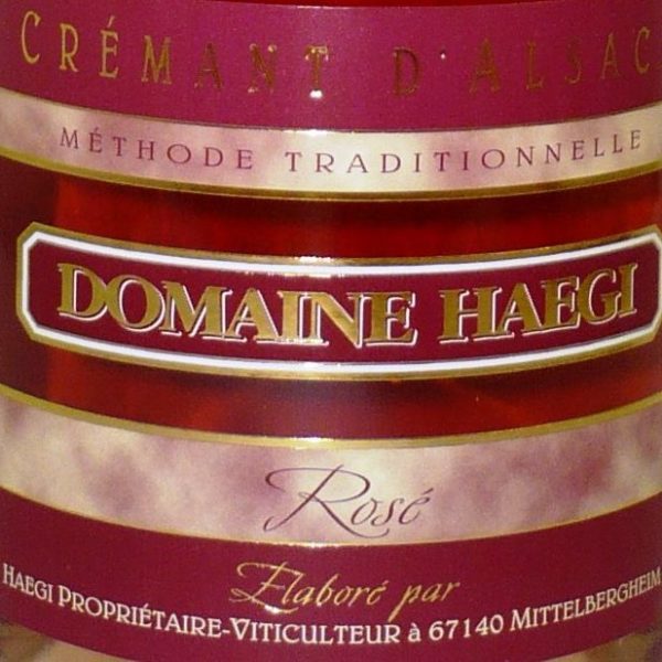 Crémant d’Alsace Brut Rosé von Domaine Haegi